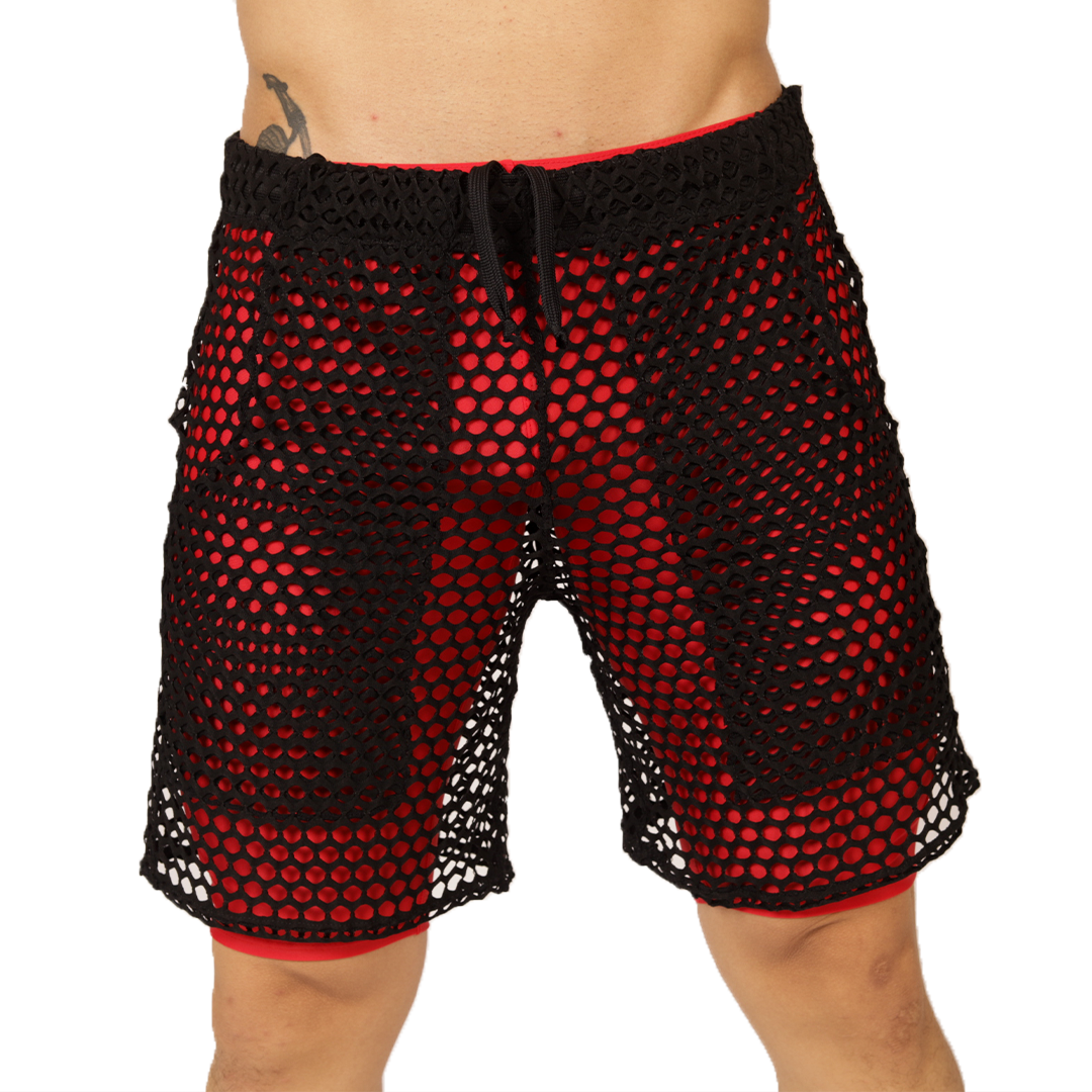 FRESH RED SHORT - Bold Men's Brief with Contrasting Waistband