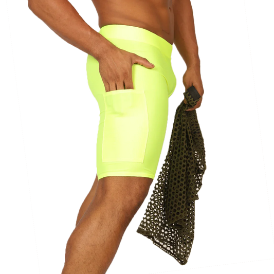 Fresh Yellow Short front view by Gigo Underwear