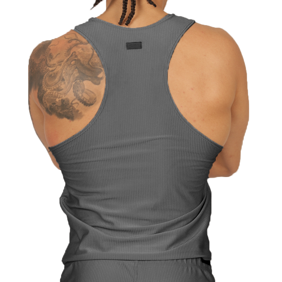 GLOW GRAY TANK - Gigo Underwear & MensWear