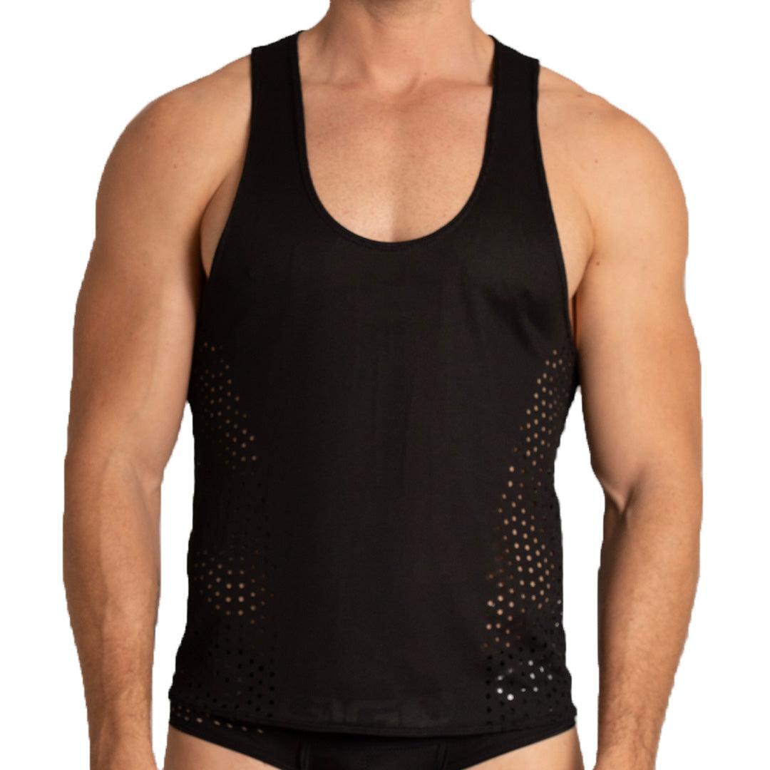 HIBRID BLACK TANK - Gigo Underwear & MensWear
