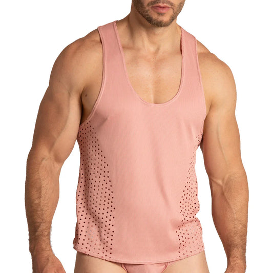 Hibrid Nude Tank front view by Gigo Underwear
