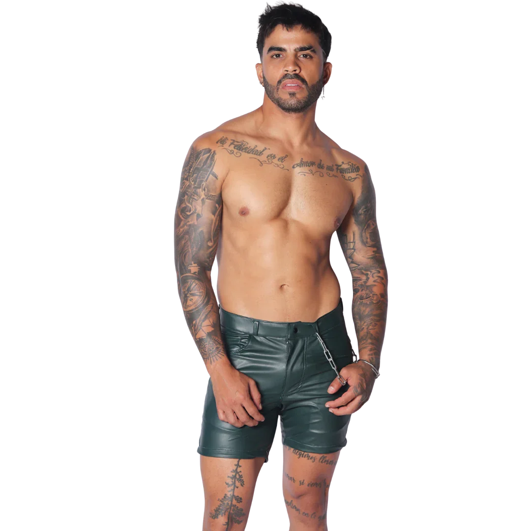 Hide Green Short on model by Gigo Underwear