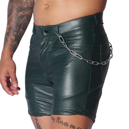 Hide Green Short front view by Gigo Underwear