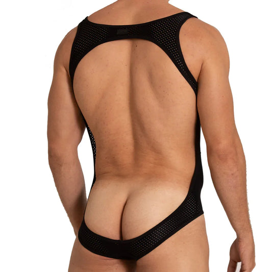 Hole Black Body front view by Gigo Underwear
