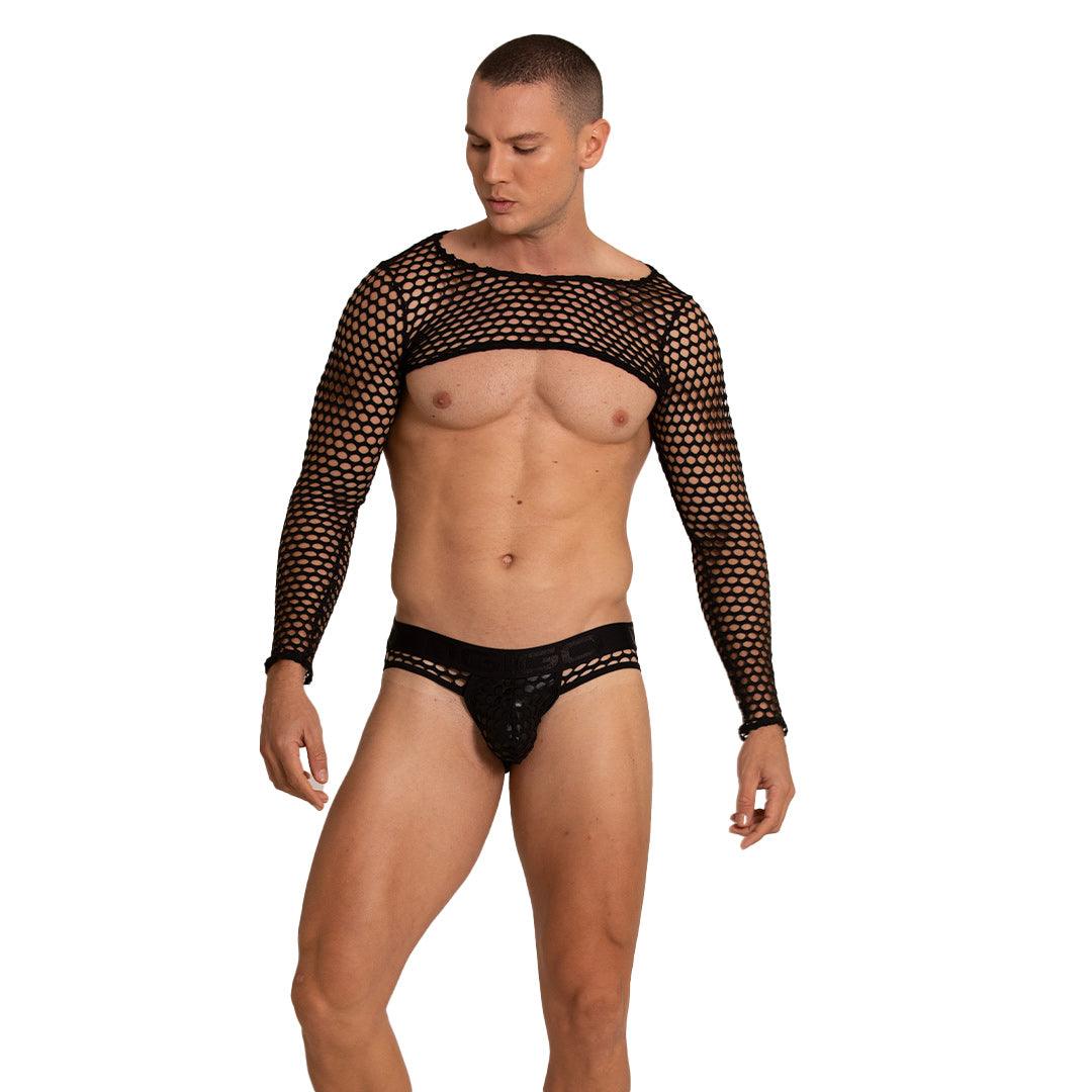 HOLE BLACK HARNESS - Gigo Underwear & MensWear