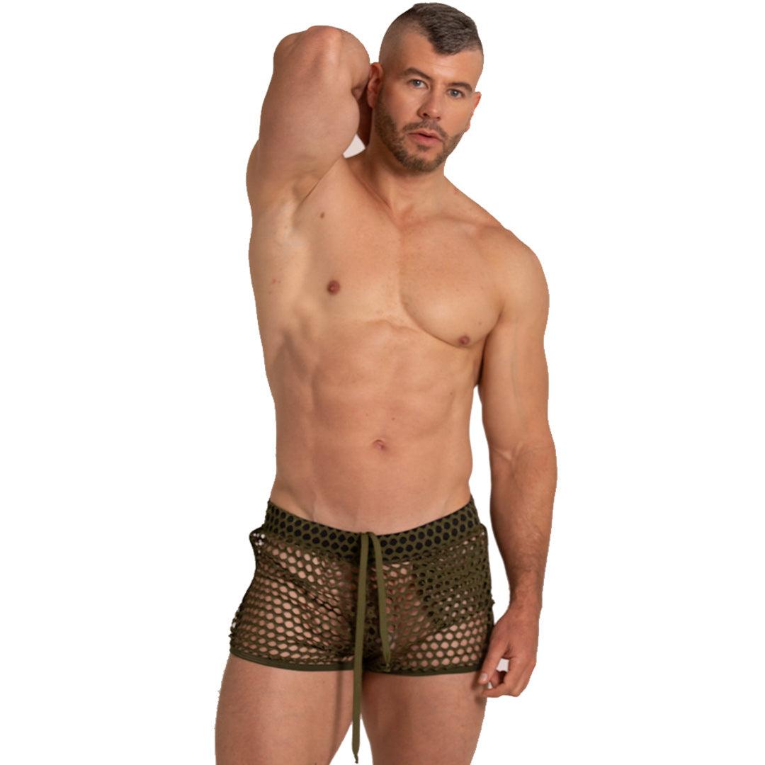 HOLE GREEN HOTSHORT - Gigo Underwear & MensWear