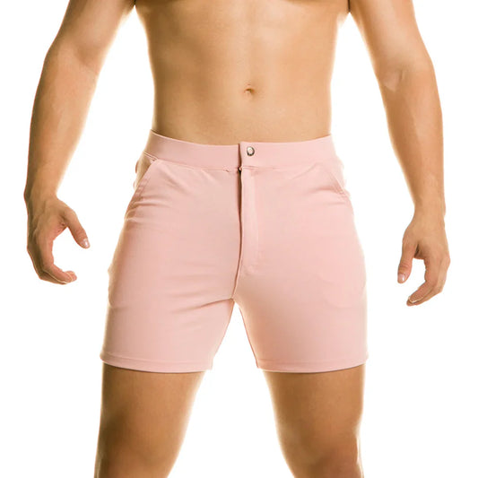 Infaltable Pink Short front view by Gigo Underwear