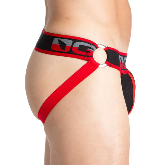 Karma Black Jock front view by Gigo Underwear