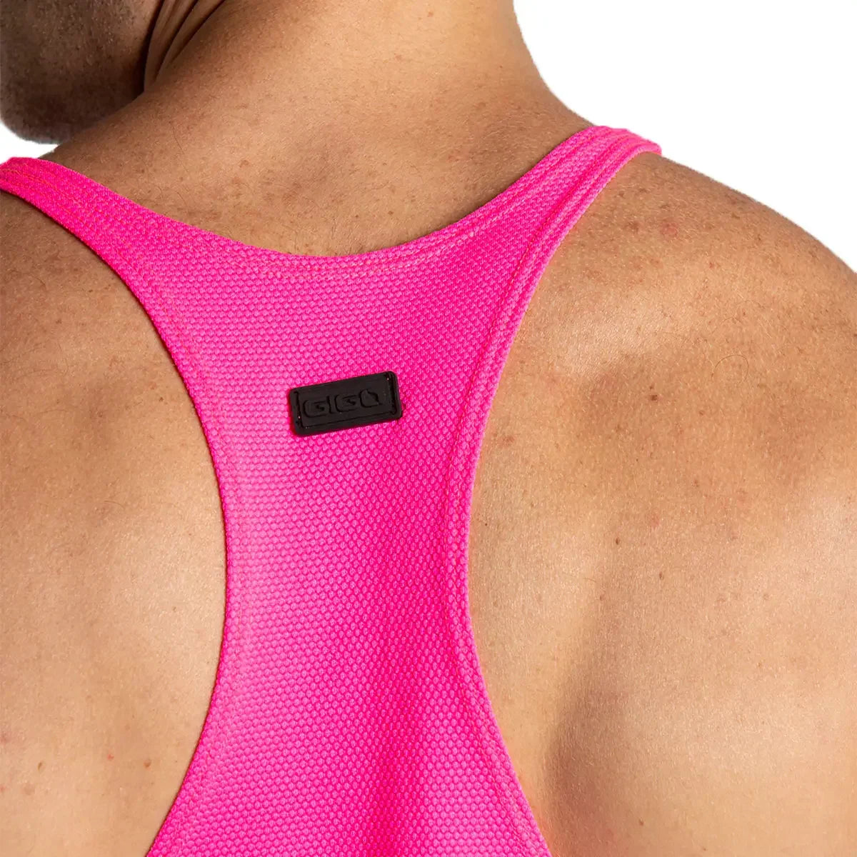 Lemon Fucshia Tank back view by Gigo Underwear