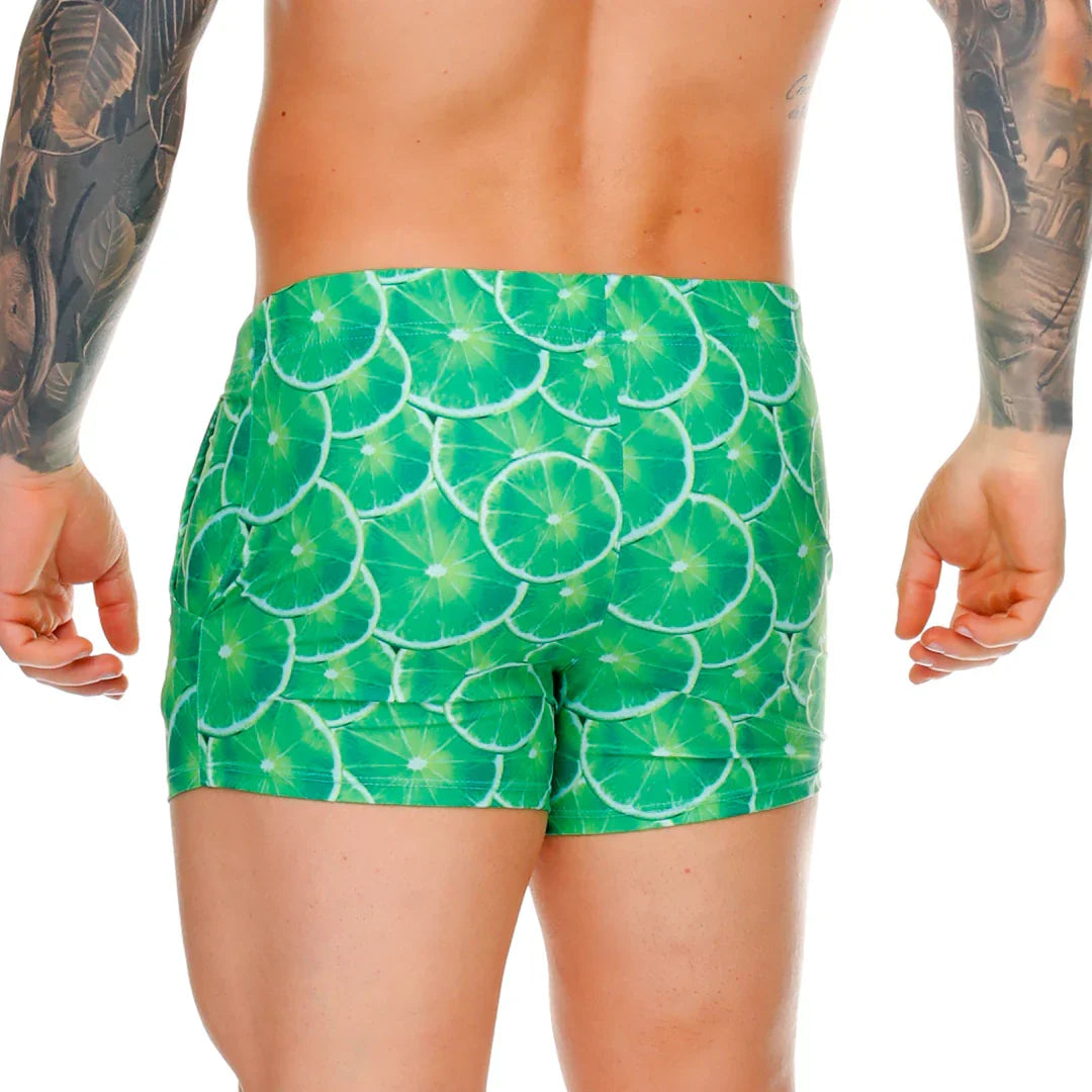Lemons Beachwear back view by Gigo Underwear
