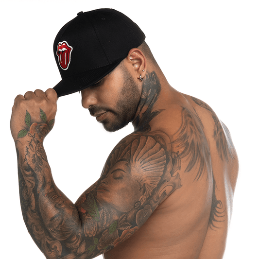 LIPS BLACK CAPS - Gigo Underwear & MensWear