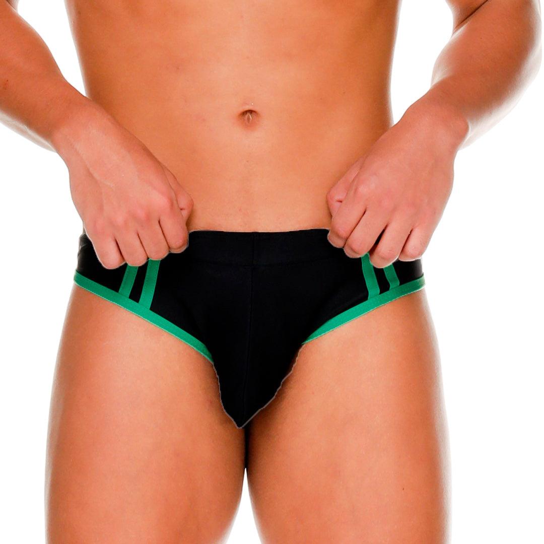 MEDIEVAL GREEN SWIM BRIEF - Gigo Underwear & MensWear