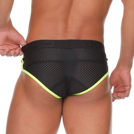 Medieval Yellow Brief front view by Gigo Underwear