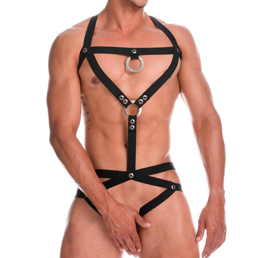 MISTERY BLACK HARNESS - Gigo Underwear & MensWear