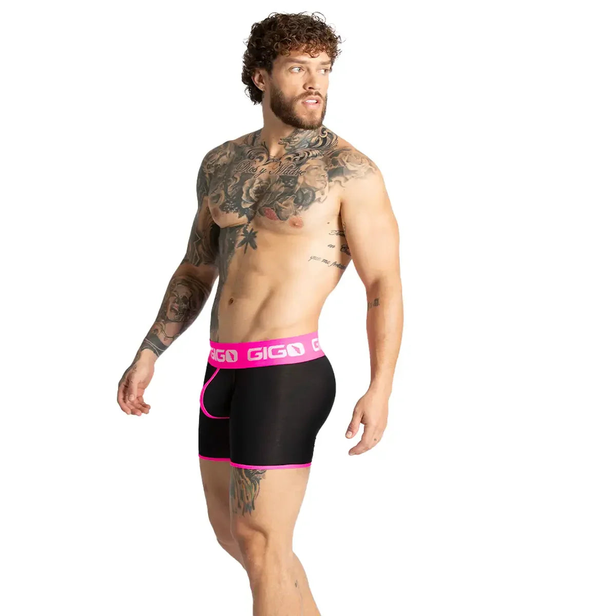 Misty Fucshia Trunk back view by Gigo Underwear