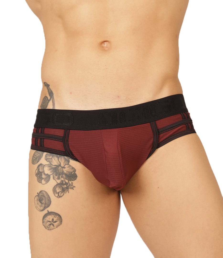 MIX WINE BRIEF - Bold Men's Brief with Contrasting Waistband