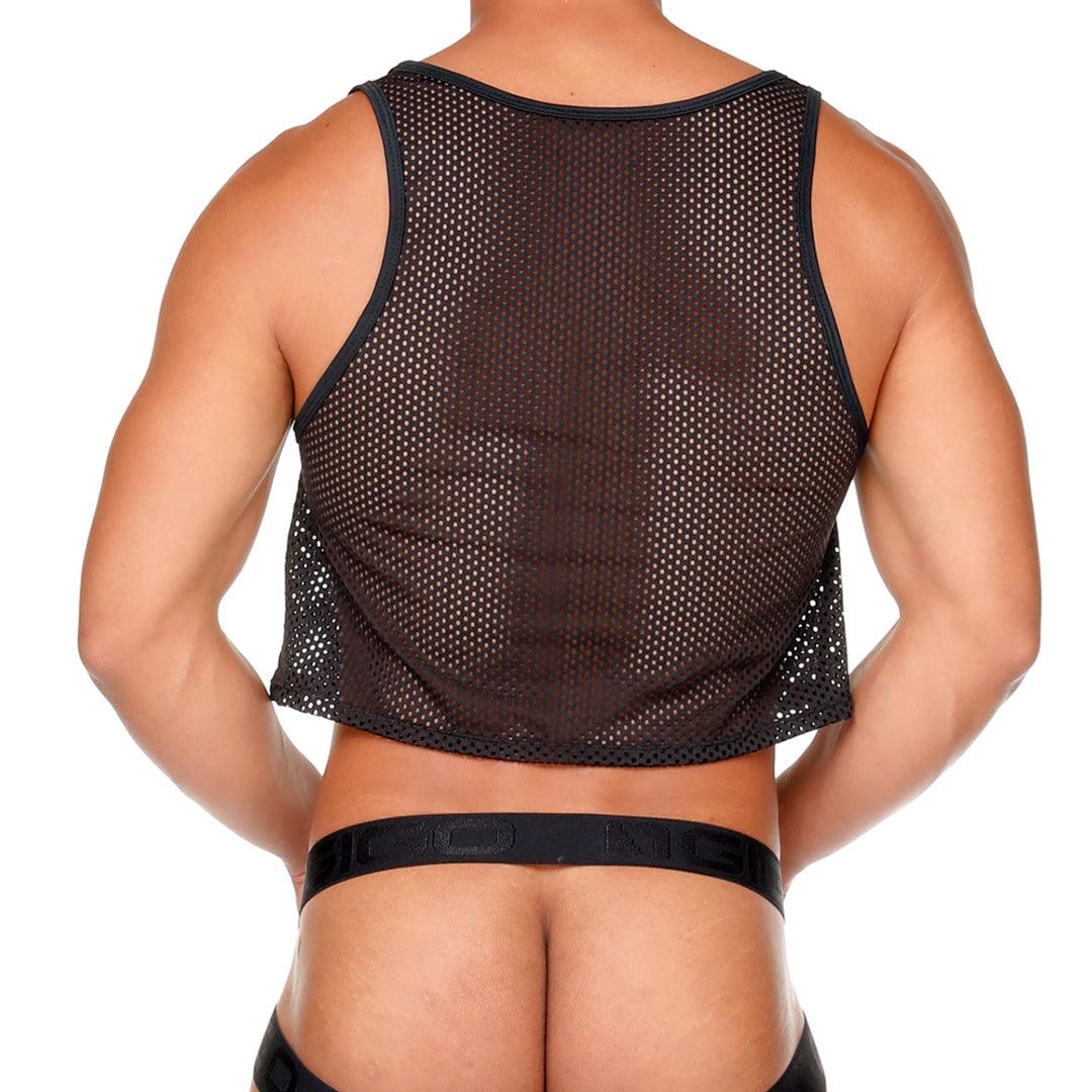 MOROCCO BLACK CROOP TOP - Gigo Underwear & MensWear