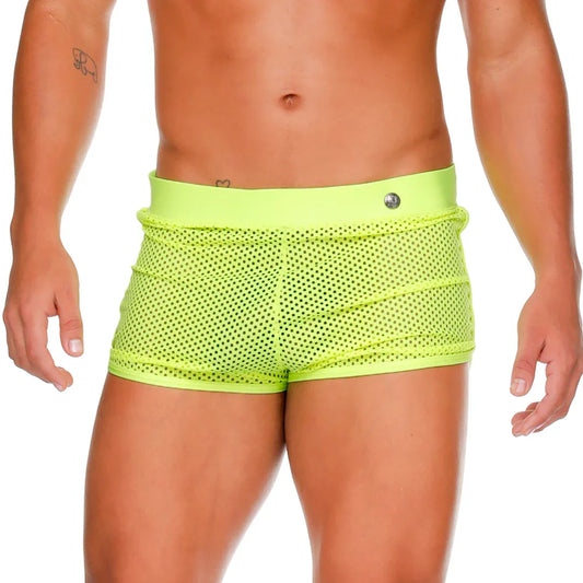 Morocco Yellow Hotshort front view by Gigo Underwear