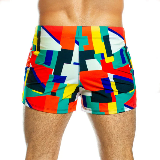 Multicolor Beachwear front view by Gigo Underwear
