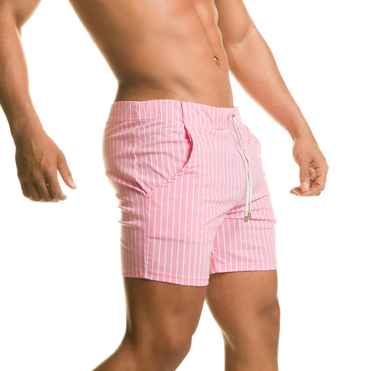 Naval Pink Beachwear front view by Gigo Underwear