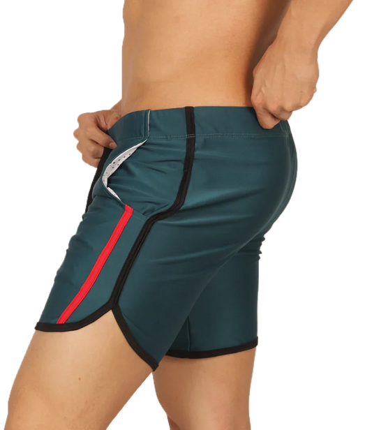 Nice Green Beachwear front view by Gigo Underwear