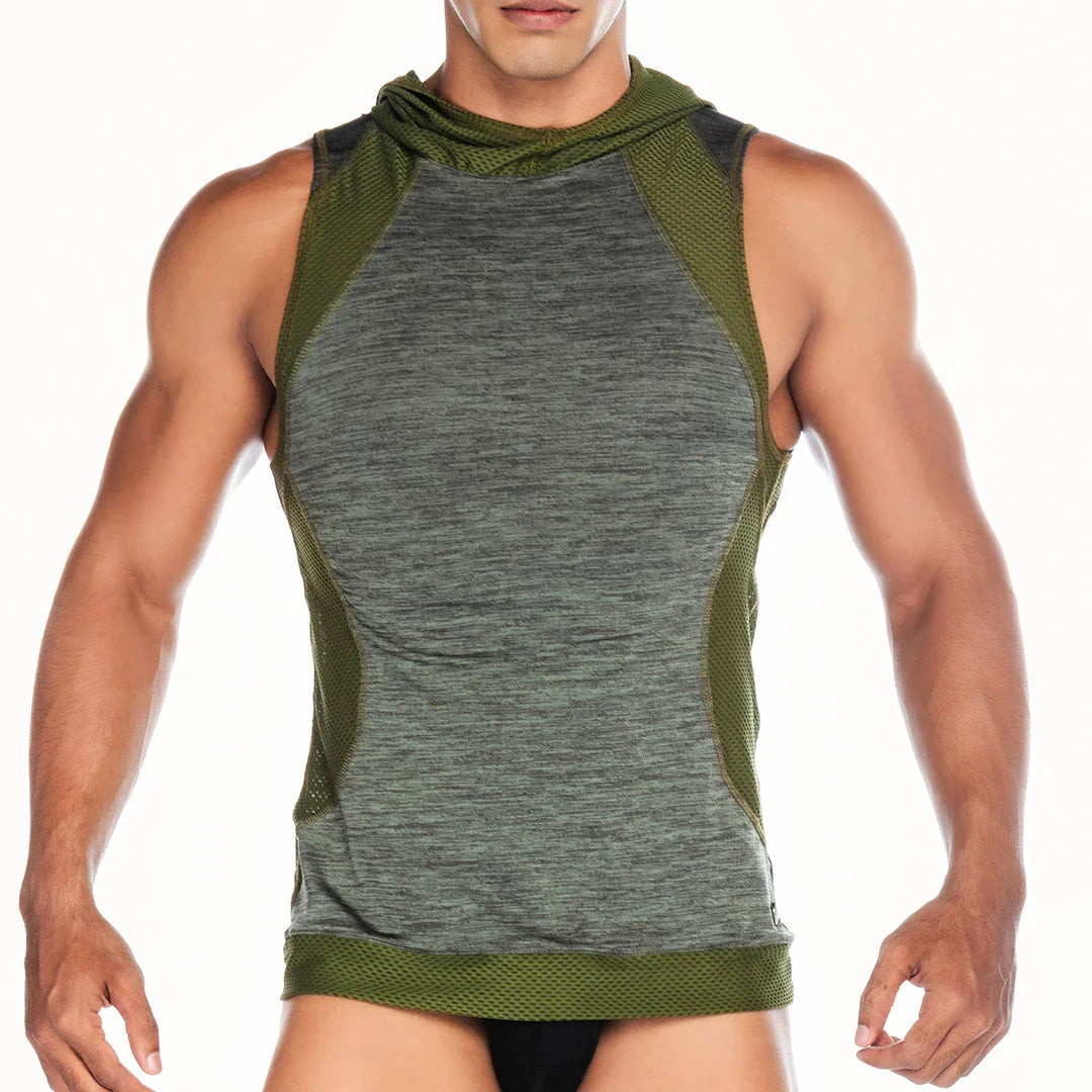 Nirvana Green Hoody Tshirt by Gigo Underwear