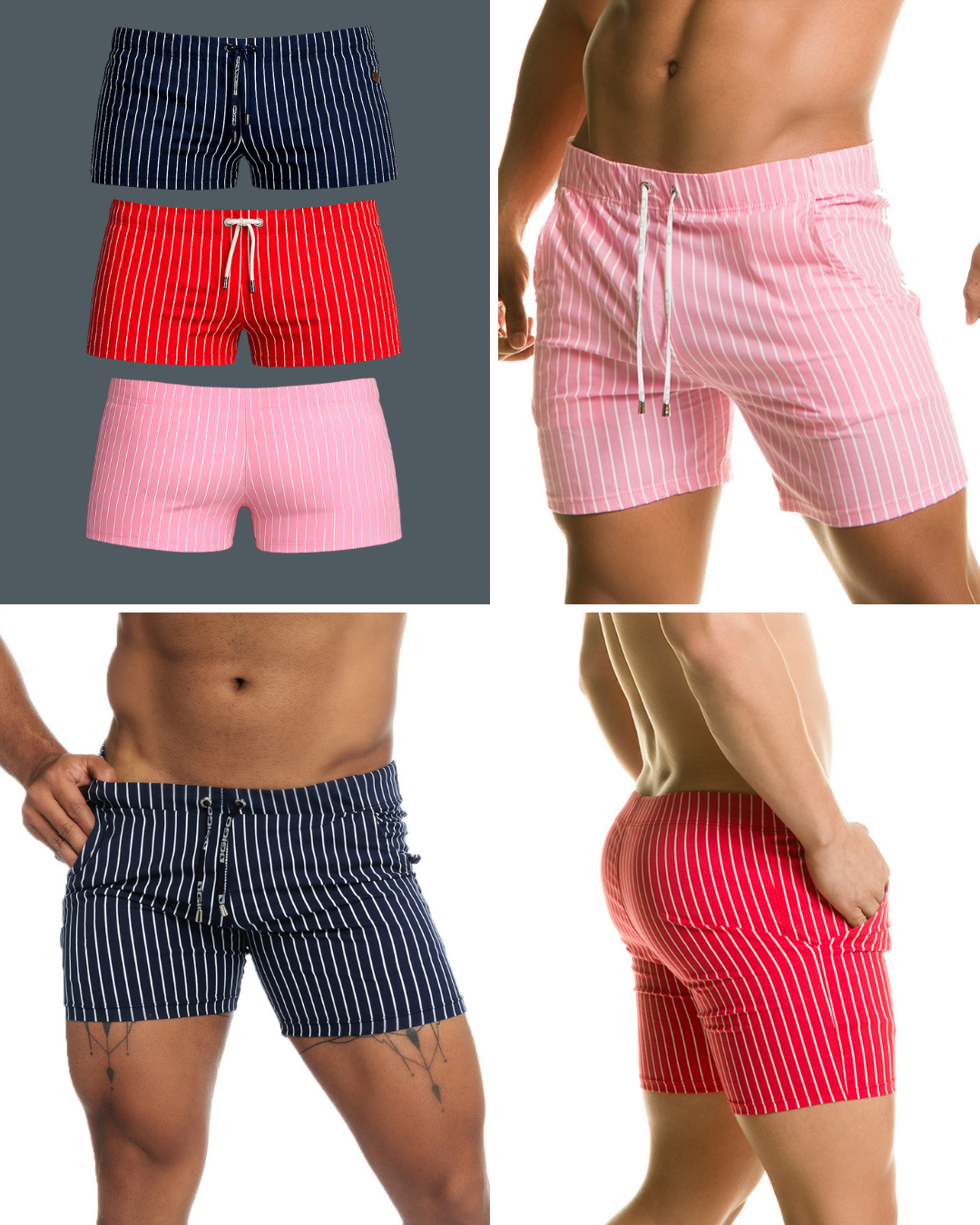 Naval Beachwear Trio Summer Stripes by GIGO Underwear