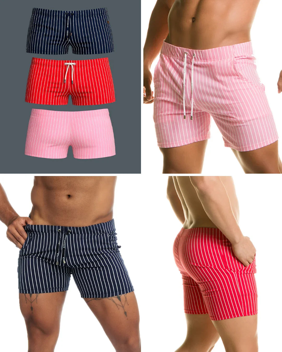 Naval Beachwear Trio Summer Stripes by GIGO Underwear