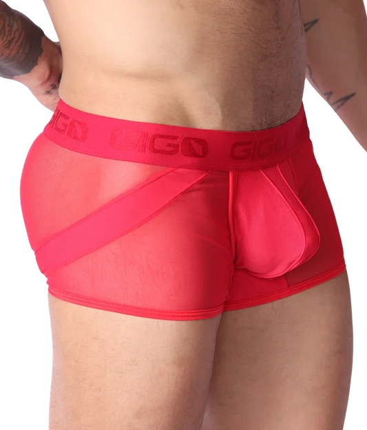 Panel Red Trunk front view by Gigo Underwear