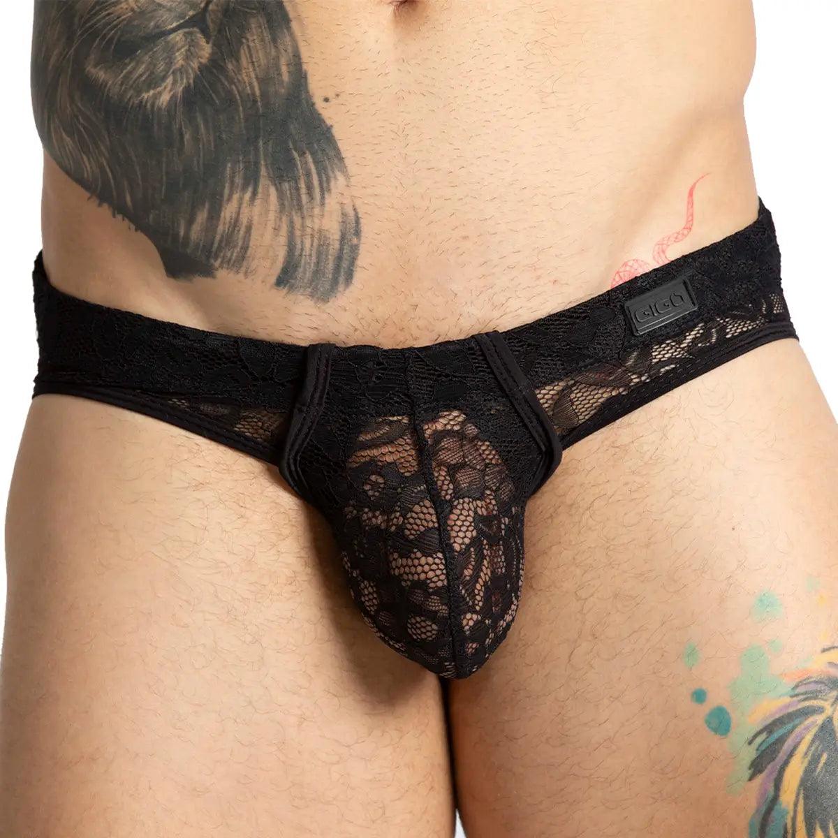PARADISE BLACK BRIEF JOCK - Gigo Underwear & MensWear