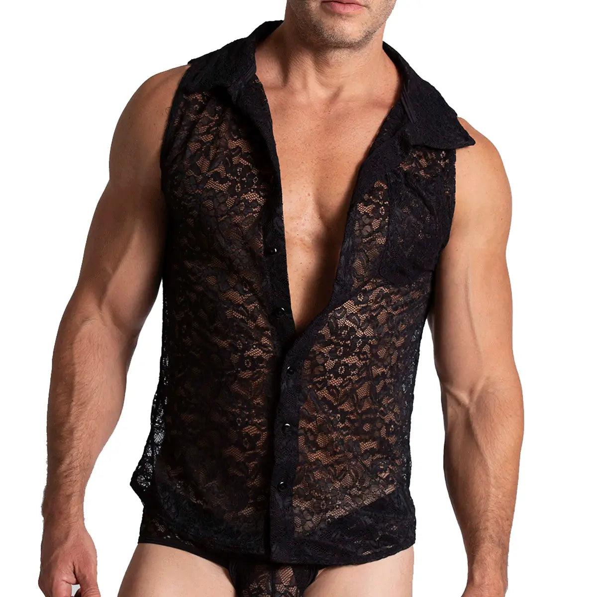 PARADISE BLACK SHIRT - Gigo Underwear & MensWear