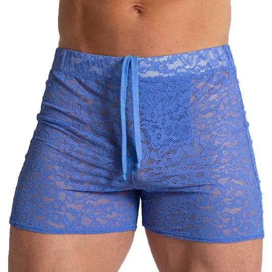Paradise Blue Hotshort front view by Gigo Underwear