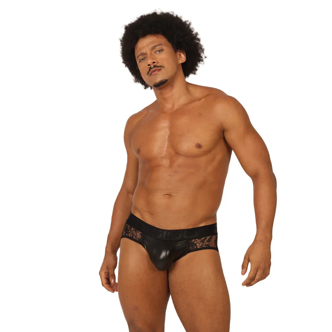 Passione Black Jock Thong on model by Gigo Underwear