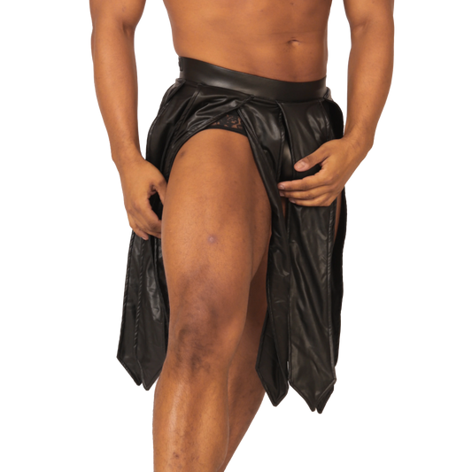 Passione Black Skirt front view by Gigo Underwear