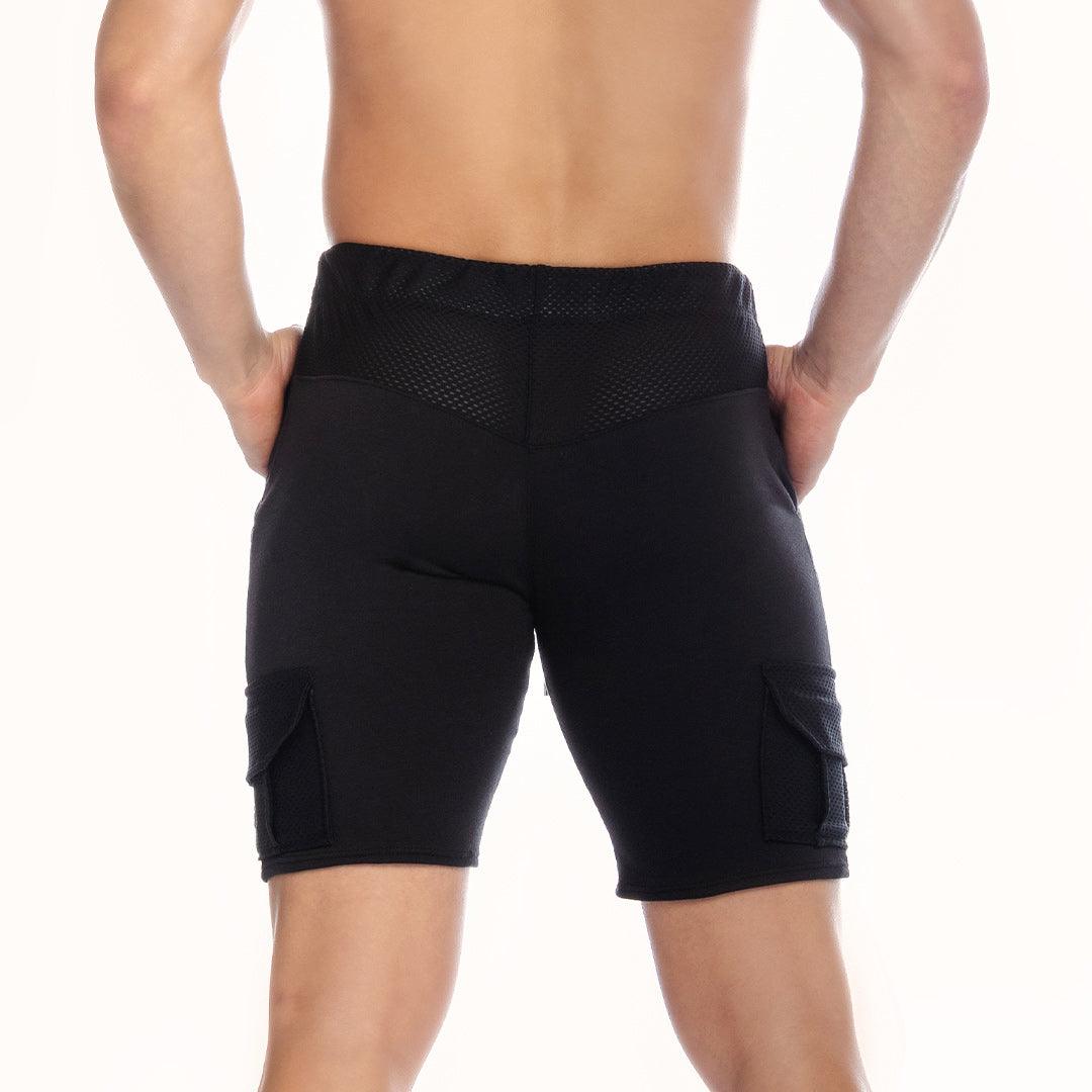 POCKET BLACK SHORT - Gigo Underwear & MensWear