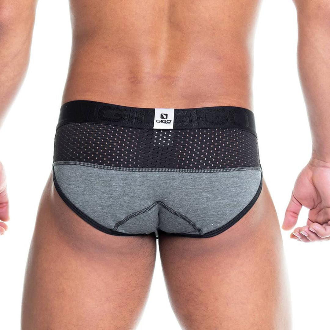 PRUDENCE BLACK BRIEF - Gigo Underwear & MensWear