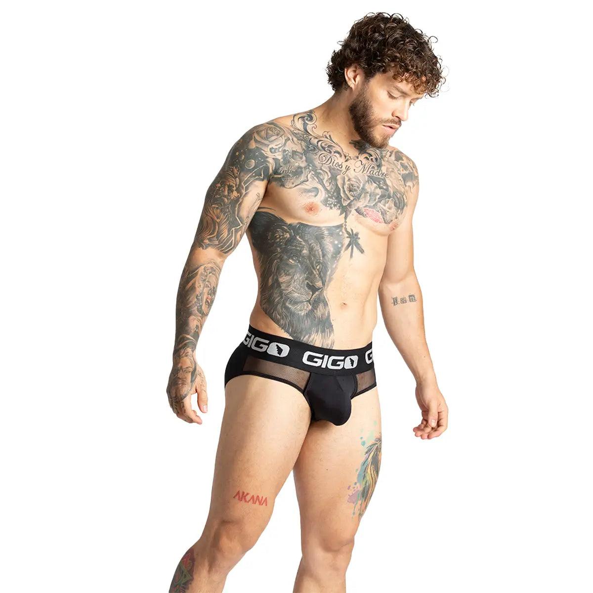 PURITY BLACK BRIEF - Gigo Underwear & MensWear