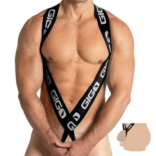 PURITY BLACK HARNESS - Gigo Underwear & MensWear