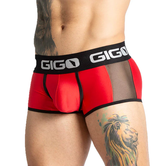 Purity Red Trunk front view by Gigo Underwear