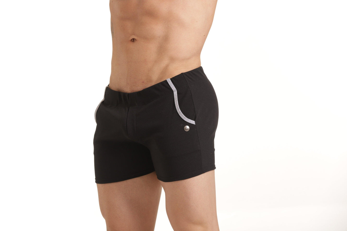 SCANALING BLACK SHORT - Gigo Underwear & MensWear
