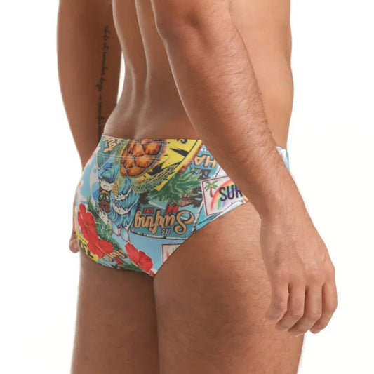 Seventies Swim Brief front view by Gigo Underwear