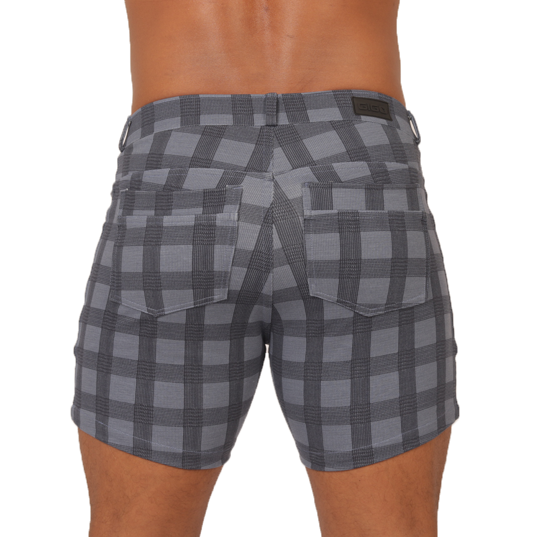 SOCIAL BLUE SQUARE SHORT - Gigo Underwear New Collection