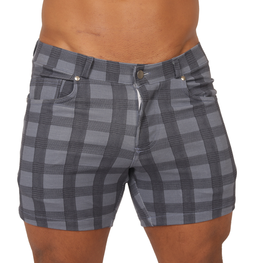 SOCIAL BLUE SQUARE SHORT - Gigo Underwear New Collection