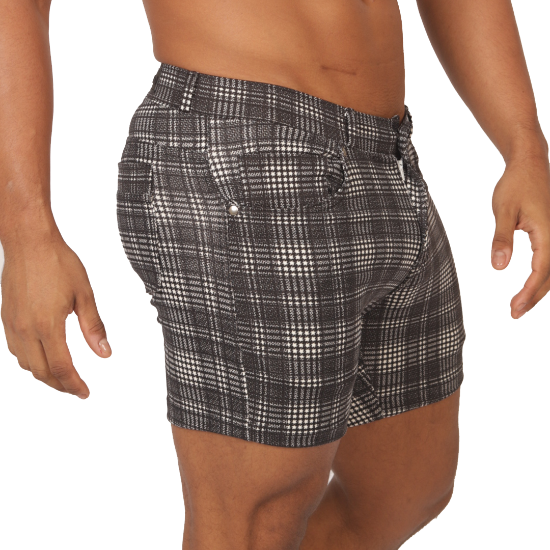 SOCIAL GRAY SQUARE SHORT - Gigo Underwear New Collection