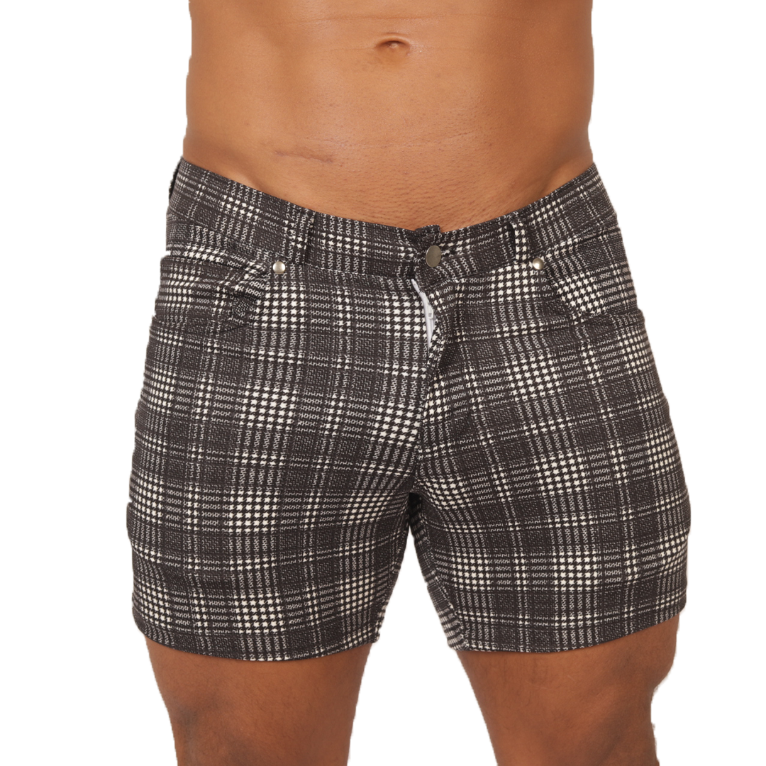 SOCIAL GRAY SQUARE SHORT - Gigo Underwear New Collection