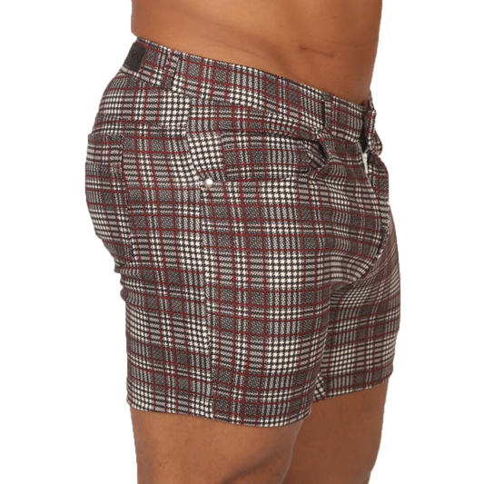 Social Red Short front view by Gigo Underwear