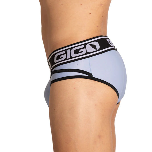 Style Blue Brief front view by Gigo Underwear