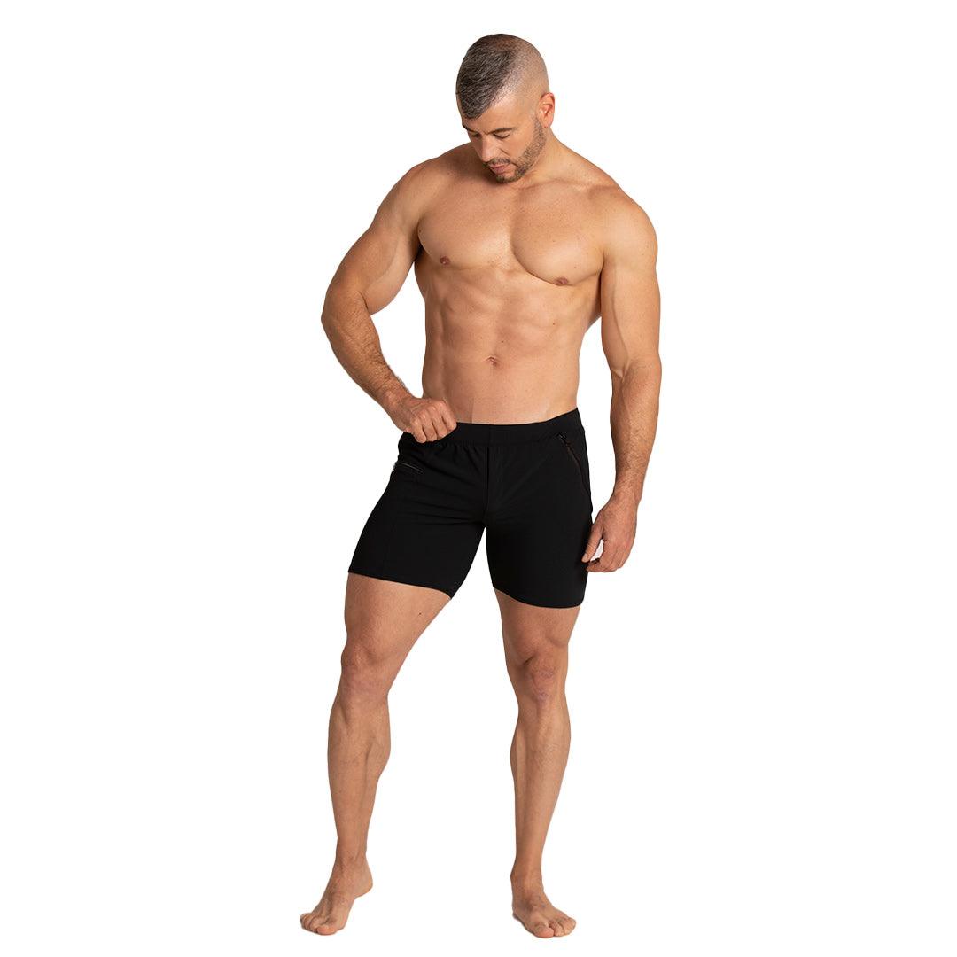 TENNIS BLACK SHORT - Gigo Underwear & MensWear