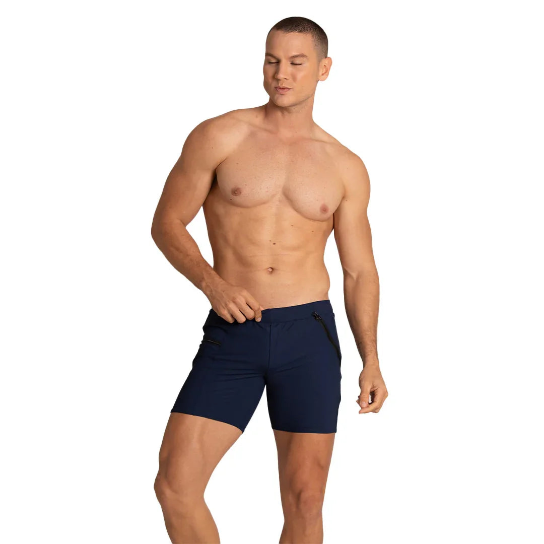 Tennis Blue Short on model by Gigo Underwear