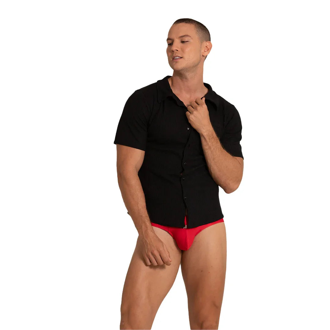 Tissue Black Shirt by Gigo Underwear
